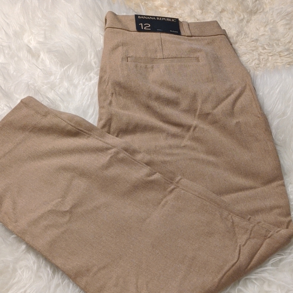 Brand New Tan Banana Republic Sloan Pant Size 12